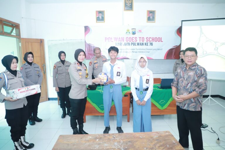 Polwan Goes to School, Polres Kediri Peringati Hari Jadi Polwan ke-76