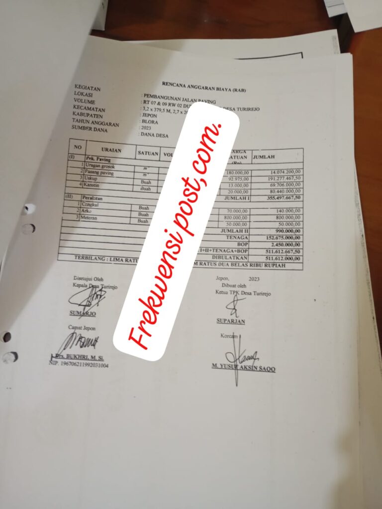 Paving Mlahar Retak, Dugaan Korupsi Dana Desa Menguat