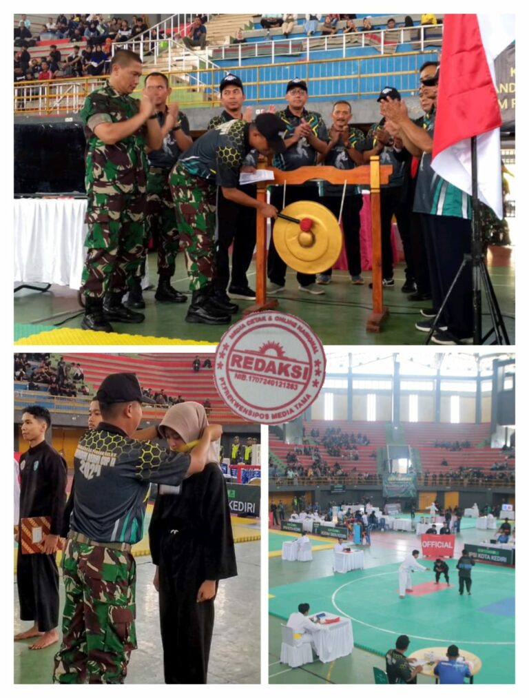 Peringati Hari Juang TNI AD, Kodim 0809/Kediri Gelar Kejuaraan Pencak Silat Piala Dandim Cup II