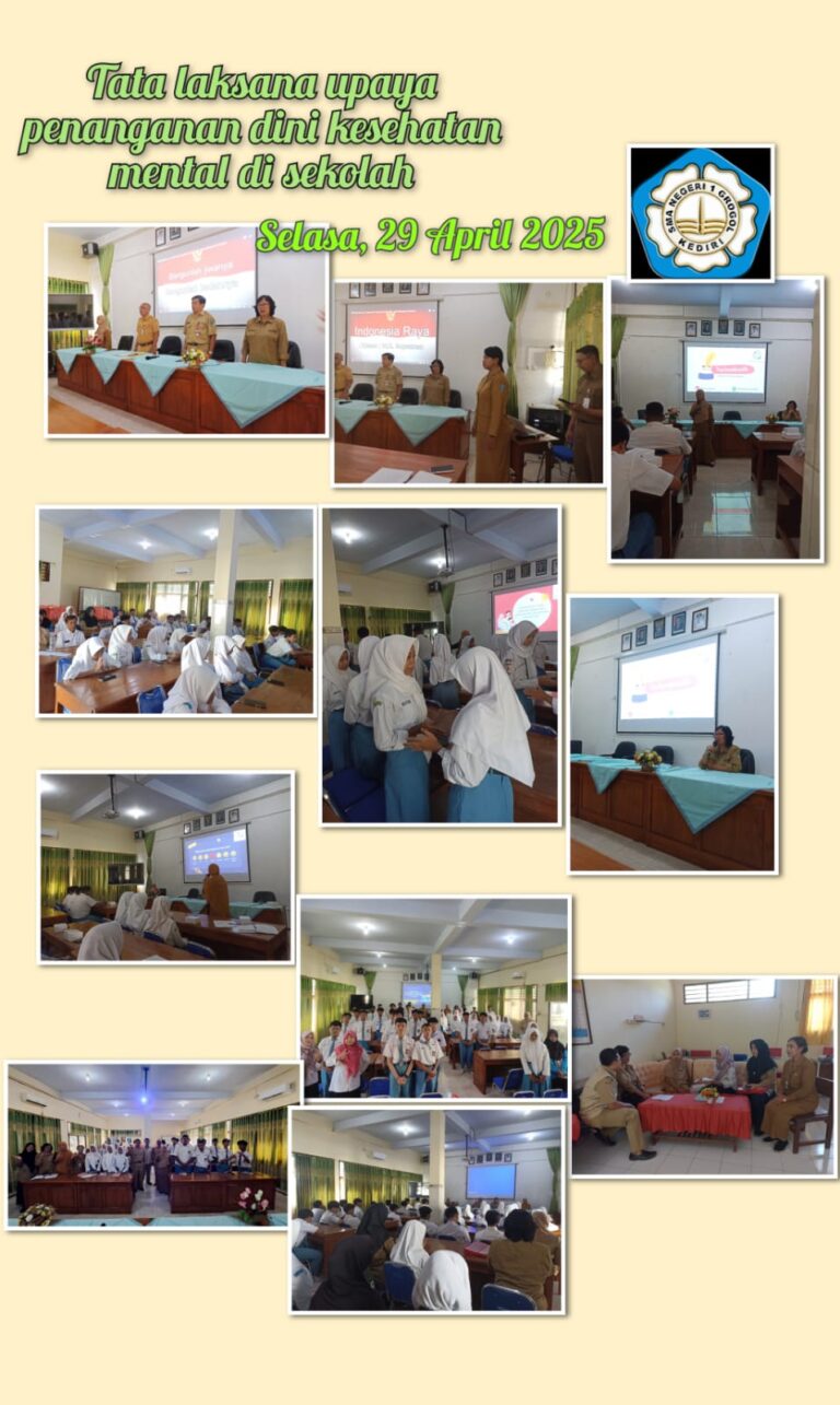 SMAN 1 Grogol,Gelar Kegiatan Tatalaksana Penanganan Kesehatan Jiwa Remaja, Hadirkan Psikolog dan Tenaga Kesehatan