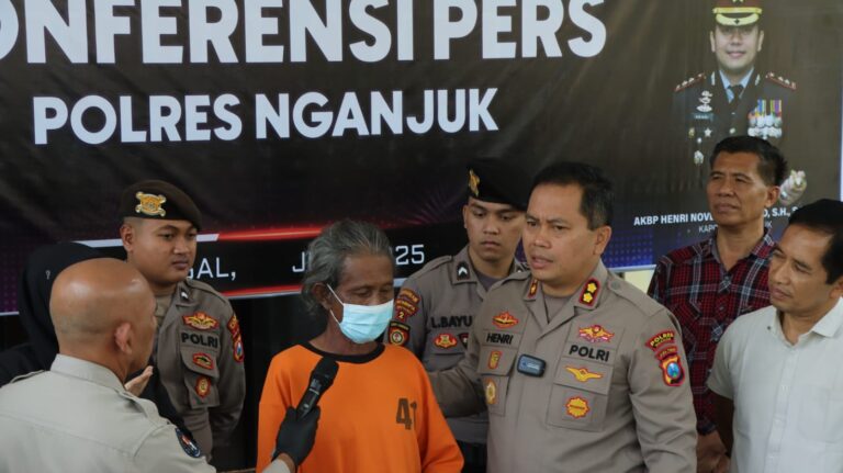 Tersangka Pembunuhan di Bawah Jembatan Ringinanom Dibekuk, Satreskrim Polres Nganjuk Ungkap Motif Sakit Hati