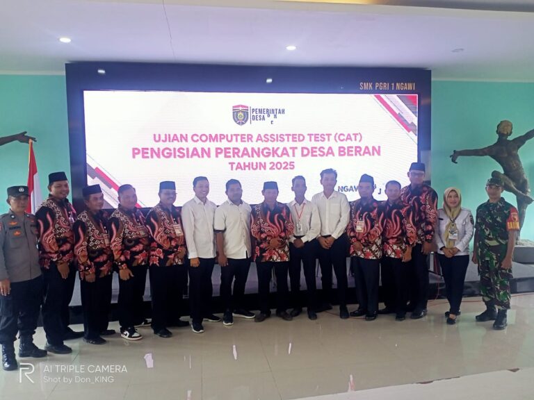 Seleksi Perangkat Desa Beran 2025 , Ujian CAT Wujudkan Akuntabilitas dan Kompetensi
