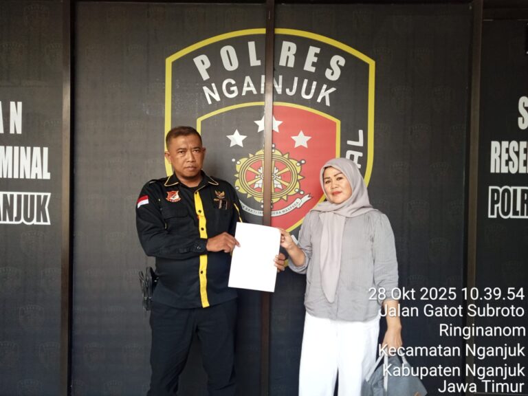 Diduga Tipu Berkedok Investasi Rp250 Juta, Warga Drenges Lapor ke Polres Nganjuk, LPRI DPC Nganjuk Kawal Proses Hukum