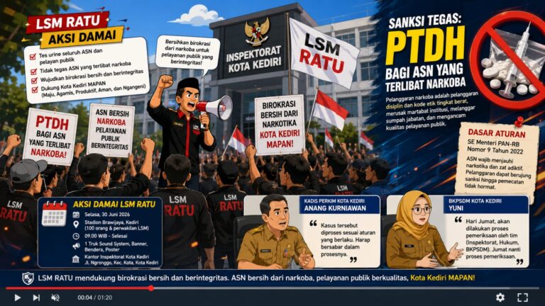 LSM RATU Siapkan Aksi Damai, Dorong Penegakan Sanksi Tegas bagi ASN yang Terlibat Narkoba